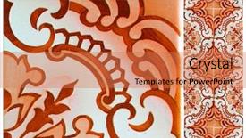 Presentation with tiles - Audience pleasing slide set consisting of tiles with flowers in orange backdrop and a coral colored foreground