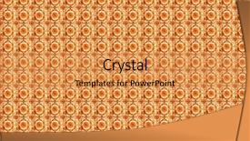 Presentation with orange and pink tone abstract - PPT layouts having tiles with flowers in orange background and a  colored foreground