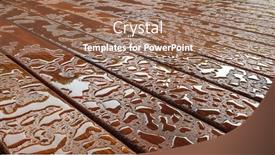  Presentation with australian - Audience pleasing presentation design consisting of timber-deck-after-rain-wet backdrop and a coral colored foreground
