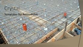  Presentation with foundation - Audience pleasing PPT layouts consisting of timber-formwork-with-metal-reinforcement backdrop and a light gray colored foreground
