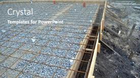  Presentation with building foundation - Cool new theme with timber-formwork-with-metal-reinforcement backdrop and a gray colored foreground