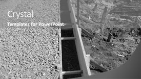  Presentation with house foundation - Theme featuring timber-formwork-with-metal-reinforcement background and a gray colored foreground