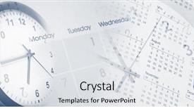  Presentation with composite - Cool new PPT theme with time - clocks and calendars composite blend backdrop and a white colored foreground
