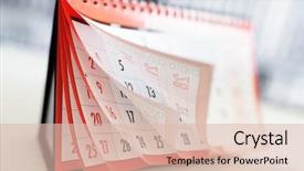  Presentation with book pages turning - Amazing PPT theme having time - months and dates shown backdrop and a lemonade colored foreground