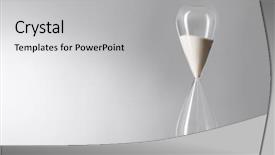  Presentation with music sympfonic studio - Slides featuring time - studio photo of a hourglass background and a light gray colored foreground