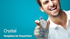  Presentation with holding hands old young - Presentation featuring time action - portrait of young man holding background and a teal colored foreground