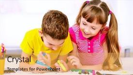  Presentation with free family - Presentation consisting of time at home drawing free background and a  colored foreground