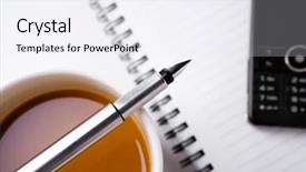  Presentation with fountain pen - Audience pleasing slide deck consisting of time break silence - placing a fountain pen backdrop and a  colored foreground