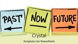  Presentation with black ink - Slide set consisting of time concept - past now future background and a yellow colored foreground