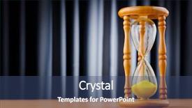  Presentation with limit - Colorful presentation theme enhanced with time concept with hour glass backdrop and a ocean colored foreground