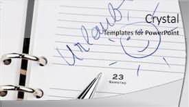  Presentation with date palmtree - Audience pleasing theme consisting of time entry - date is entered backdrop and a  colored foreground