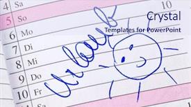  Presentation with annual day save the date - Amazing presentation having time entry - date is entered backdrop and a  colored foreground