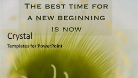  Presentation with new beginning - Colorful presentation enhanced with time for a new beginning backdrop and a yellow colored foreground