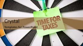  Presentation with payroll - Audience pleasing PPT theme consisting of time for taxes backdrop and a coral colored foreground