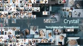  Presentation with frame - Audience pleasing slides consisting of time frame - business collage made of many backdrop and a ocean colored foreground