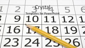  Presentation with frame - Amazing slide deck having time frame - calendar backdrop and a white colored foreground