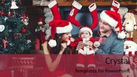  Presentation with baby christmas - Cool new PPT layouts with time happy family with baby backdrop and a  colored foreground