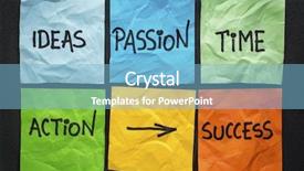  Presentation with black paper - Cool new slides with time ideas action passion - success backdrop and a light blue colored foreground