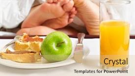  Presentation with time - Amazing PPT layouts having time in bed and breakfast backdrop and a coral colored foreground