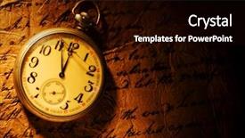  Presentation with old paper - Theme consisting of time is gold - close up view background and a black colored foreground