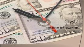  Presentation with time money - Slides having time is money - business concept background and a mint green colored foreground