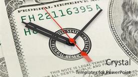  Presentation with time money - Cool new slides with time is money - business concept backdrop and a soft green colored foreground