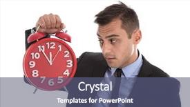  Presentation with time money - PPT theme having time is money businessman holding background and a ocean colored foreground