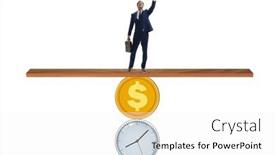  Presentation with time money - Slides enhanced with time-is-money-concept and a  colored foreground