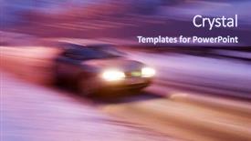  Presentation with blur - Colorful slide set enhanced with time lapse - abstract blur image backdrop and a violet colored foreground