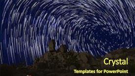  Presentation with joshua tree national park - Slides with time lapse - long exposure star trails background and a wine colored foreground
