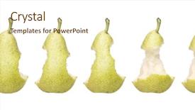  Presentation with pear - PPT theme with time lapse of a pear background and a  colored foreground