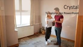  Presentation with survey - Cool new presentation with time looking at house survey backdrop and a coral colored foreground