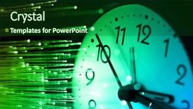  Presentation with fiber optics - PPT layouts featuring time machine - fiber optics background with lots background and a forest green colored foreground