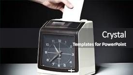  Presentation with vintage clock - Beautiful presentation featuring time machine - image of vintage check clock backdrop and a dark gray colored foreground