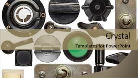  Presentation with time machine - Colorful slides enhanced with time machine - various old device knobs handles backdrop and a coral colored foreground