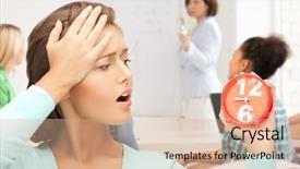  Presentation with time management - Cool new theme with time management - attractive student backdrop and a coral colored foreground