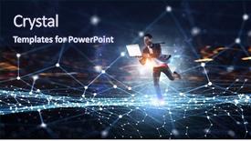  Presentation with media management - PPT layouts with time management 3d - business on the move mixed background and a  colored foreground