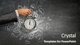  Presentation with media management - Amazing slides having time management concept mixed media backdrop and a dark gray colored foreground