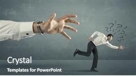  Presentation with question marks - PPT layouts having time management sports backgrounds - businessman with question marks running background and a dark gray colored foreground