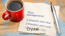  Presentation with time management - Presentation consisting of time management tips - handwriting background and a lemonade colored foreground