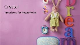  Presentation with insomnia - Colorful theme enhanced with time medication - insomnia concept sleeping accessories backdrop and a soft green colored foreground