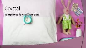  Presentation with insomnia - Amazing theme having time medication - insomnia concept sleeping accessories backdrop and a lemonade colored foreground