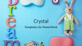  Presentation with insomnia - Presentation design with time medication - insomnia concept sleeping accessories background and a arctic colored foreground