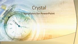  Presentation with time money - Slide set enhanced with time money - pocket watch and business concepts background and a lemonade colored foreground