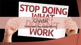  Presentation with time money - Colorful PPT theme enhanced with time money - stop doing what doesn't work backdrop and a lemonade colored foreground