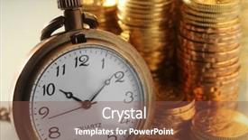  Presentation with apple watch s4 - Colorful slide set enhanced with time money - watch and pile backdrop and a tawny brown colored foreground