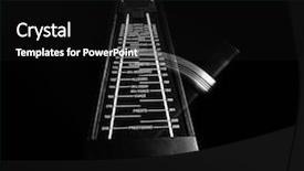  Presentation with study - Theme enhanced with time motion study - metronome background and a black colored foreground