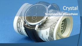 Presentation with roll - Cool new presentation theme with time save - wrist watch wrapped backdrop and a teal colored foreground