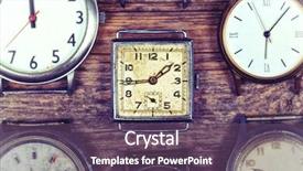  Presentation with aged wood - PPT layouts having time select - selection of retro and antique background and a violet colored foreground