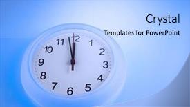  Presentation with minute - Cool new presentation with time shows one minute to twelve backdrop and a light blue colored foreground